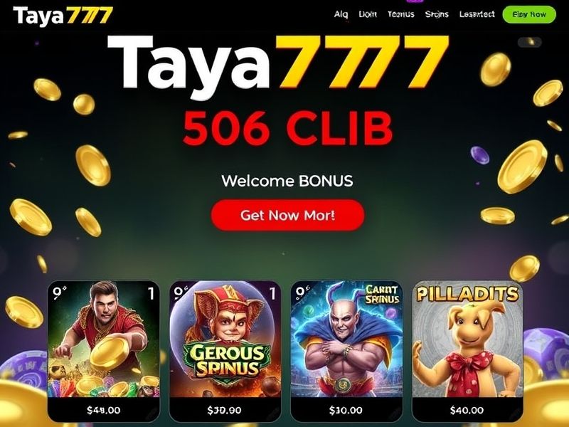 Discover the ultimate online gambling destination at taya777 bet.com. Play popular casino games, enjoy sports betting, and unwind with live dealers in a secure and exciting environment.
